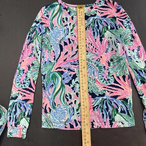 Lilly Pulitzer Seahorse Mermaid Nautical Print Kids PJs Sammie Set Pajamas Sz 8 - Picture 8 of 15